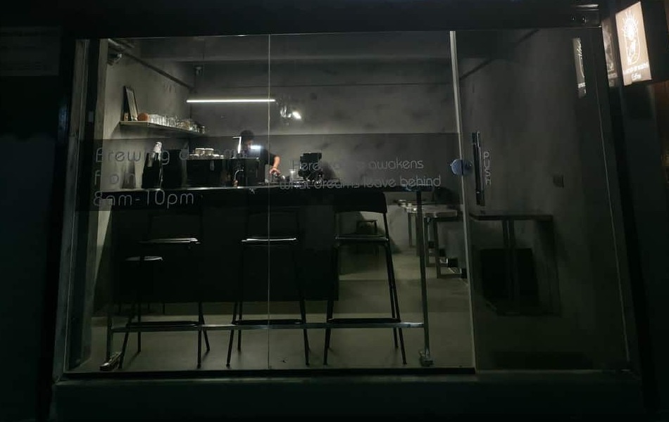 Interior of the coffee bar
